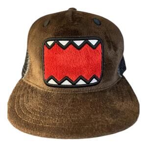 RARE Domo-kun Fur Trapper Hat Ushanka Scene emo y2k Vintage 2011 Mint